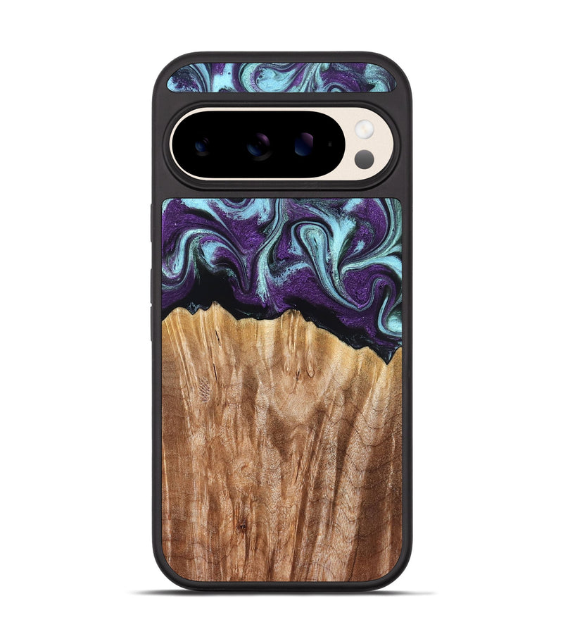 Pixel 10 Wood Phone Case - Arch (Purple, 831477)