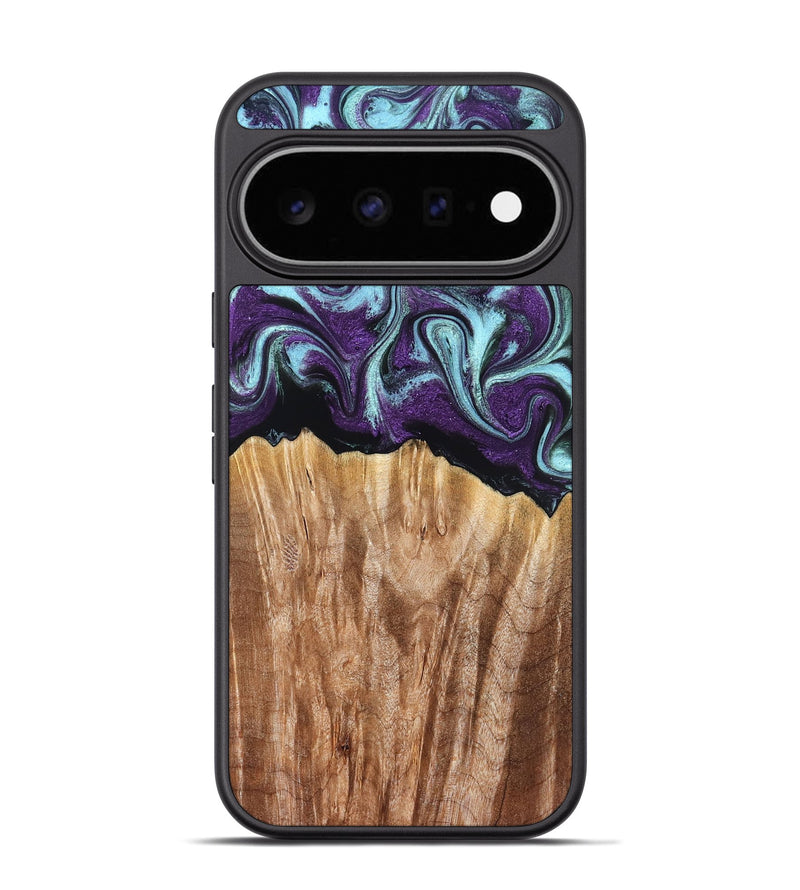 Pixel 11 Pro Wood Phone Case - Arch (Purple, 831477)