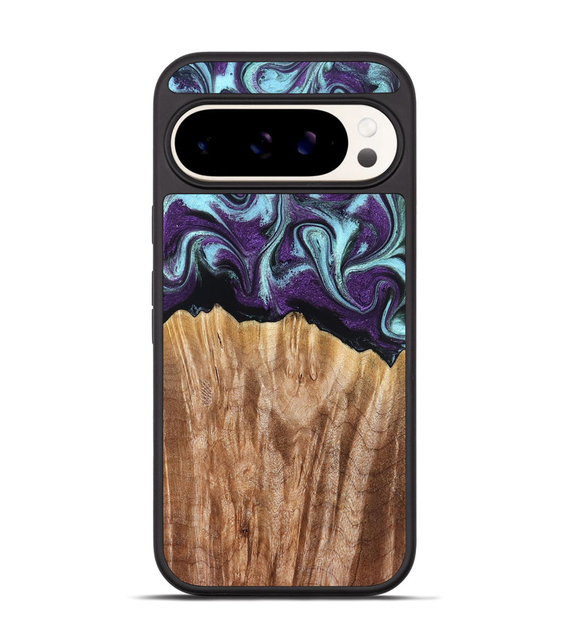 Pixel 9 Wood Phone Case - Arch (Purple, 831477)