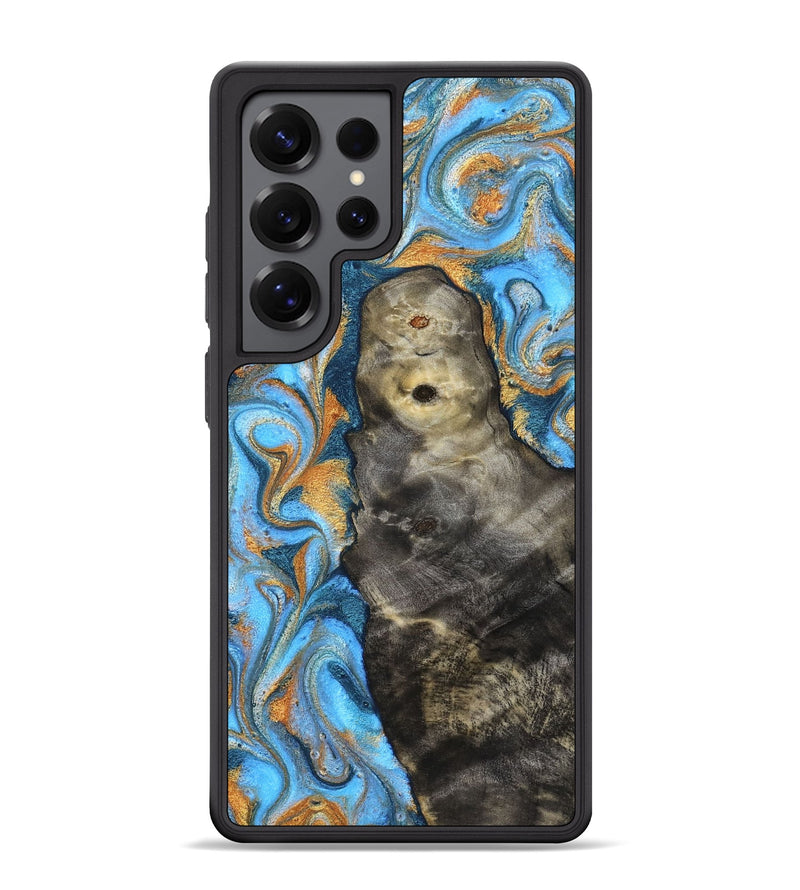 Galaxy S25 Ultra Wood Phone Case - Ike (Teal & Gold, 831481)