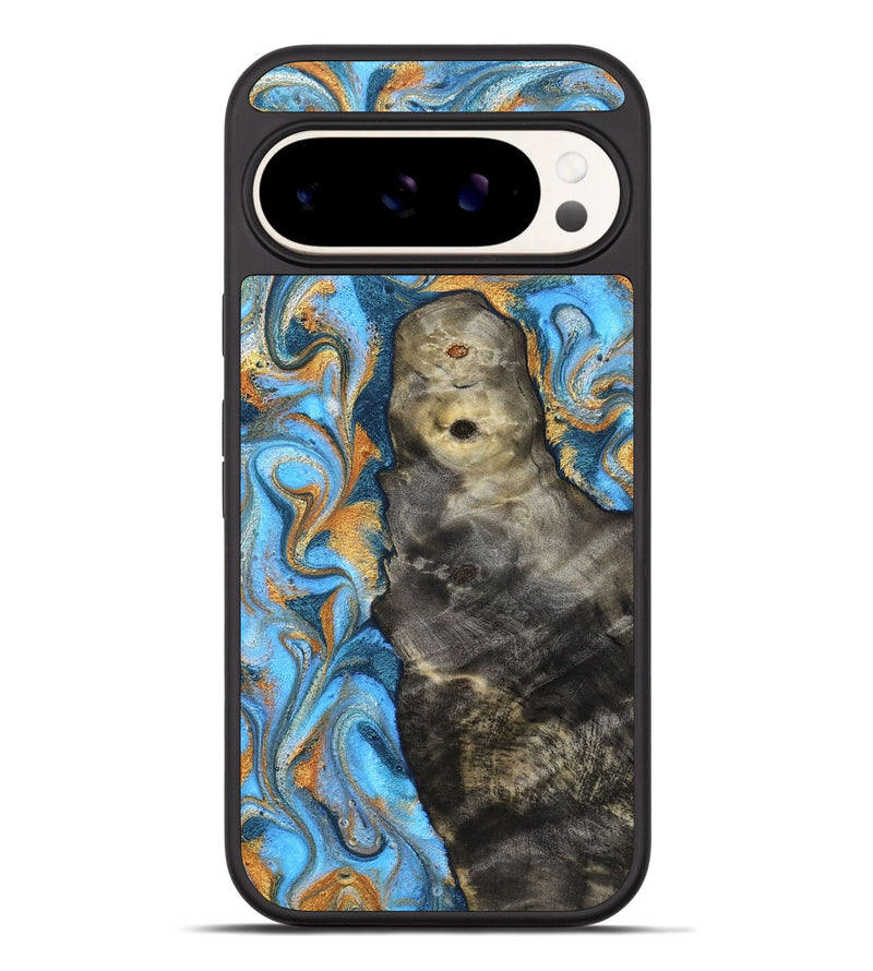 Pixel 9 Pro XL Wood Phone Case - Ike (Teal & Gold, 831481)