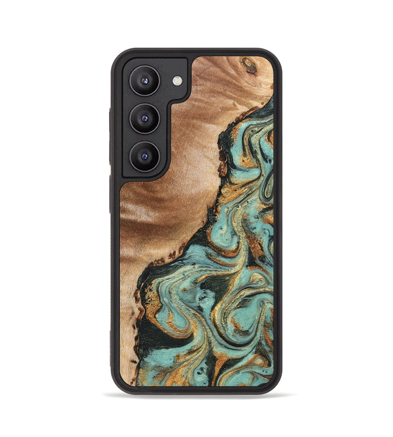 Galaxy S23 Wood Phone Case - Emmit (Green, 831485)
