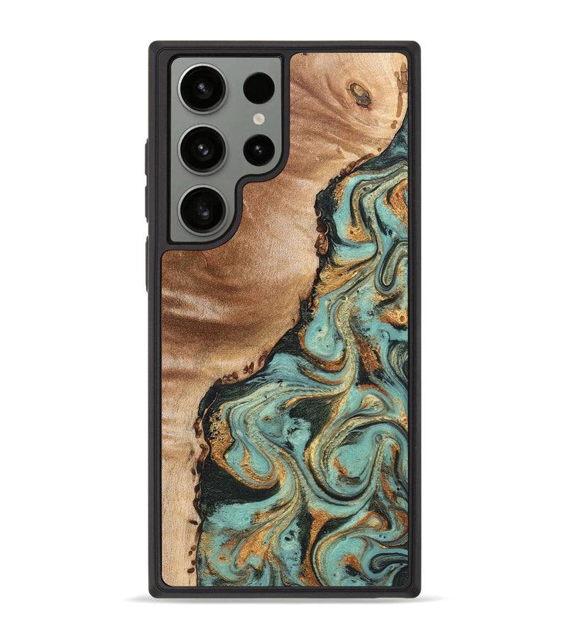 Galaxy S23 Ultra Wood Phone Case - Emmit (Green, 831485)