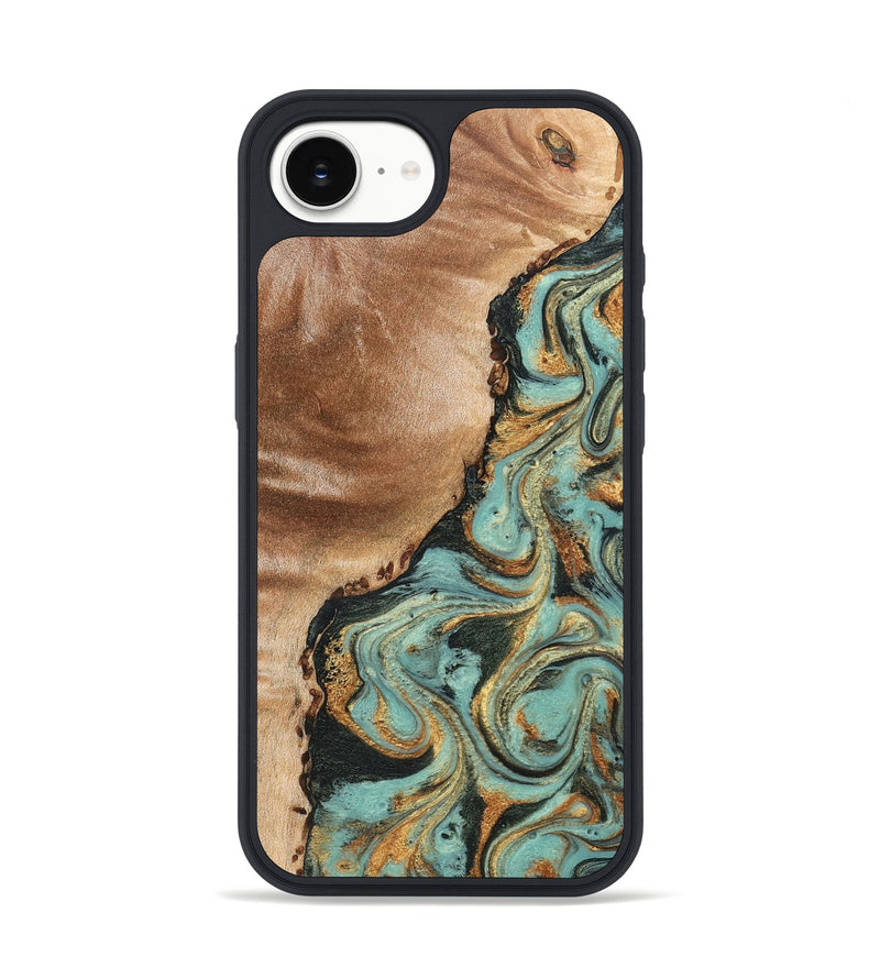 iPhone 16e Wood Phone Case - Emmit (Green, 831485)