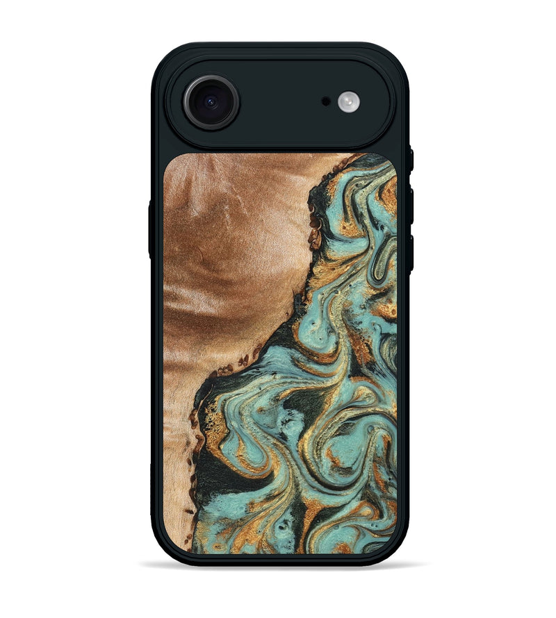 iPhone 17 Air Wood Phone Case - Emmit (Green, 831485)