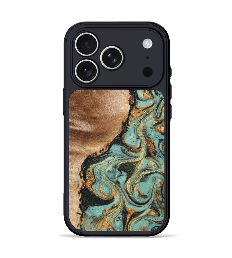 iPhone 17 Pro Wood Phone Case - Emmit (Green, 831485)