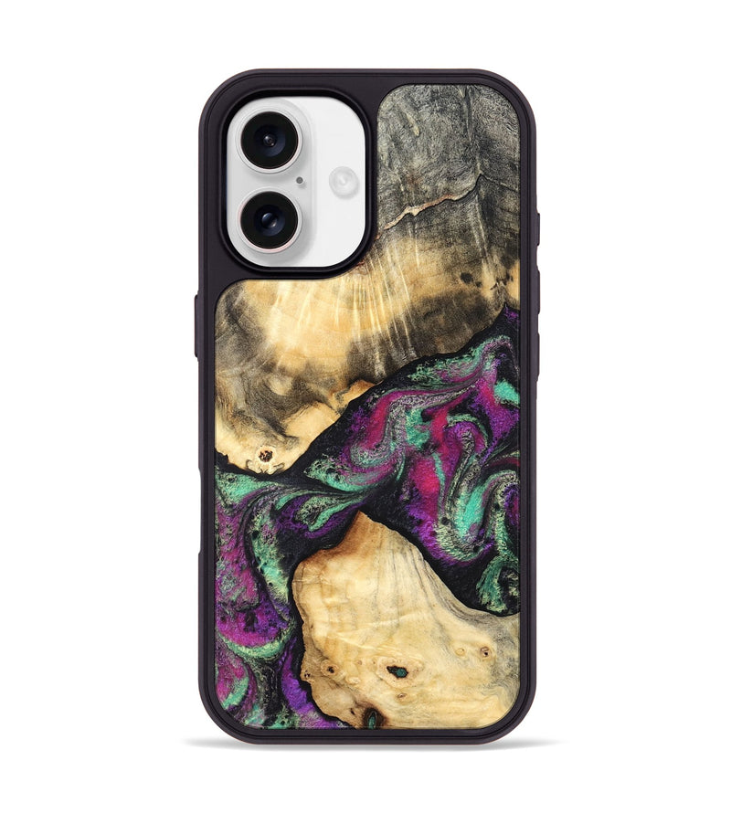 iPhone 17 Wood Phone Case - Pansy (Purple, 831487)