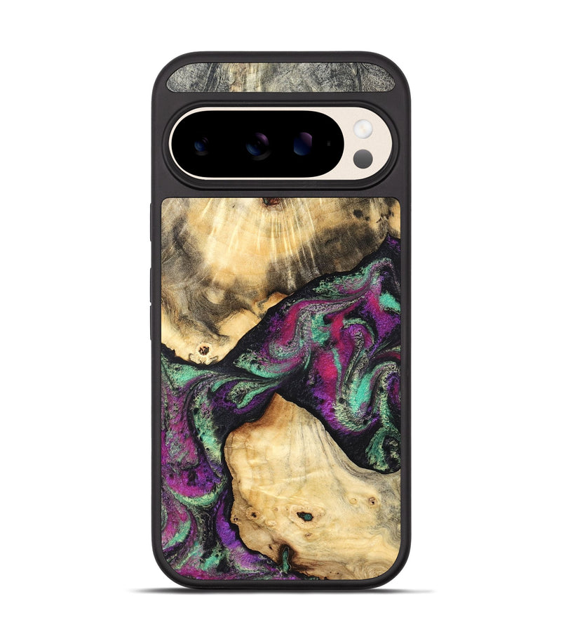 Pixel 10 Wood Phone Case - Pansy (Purple, 831487)