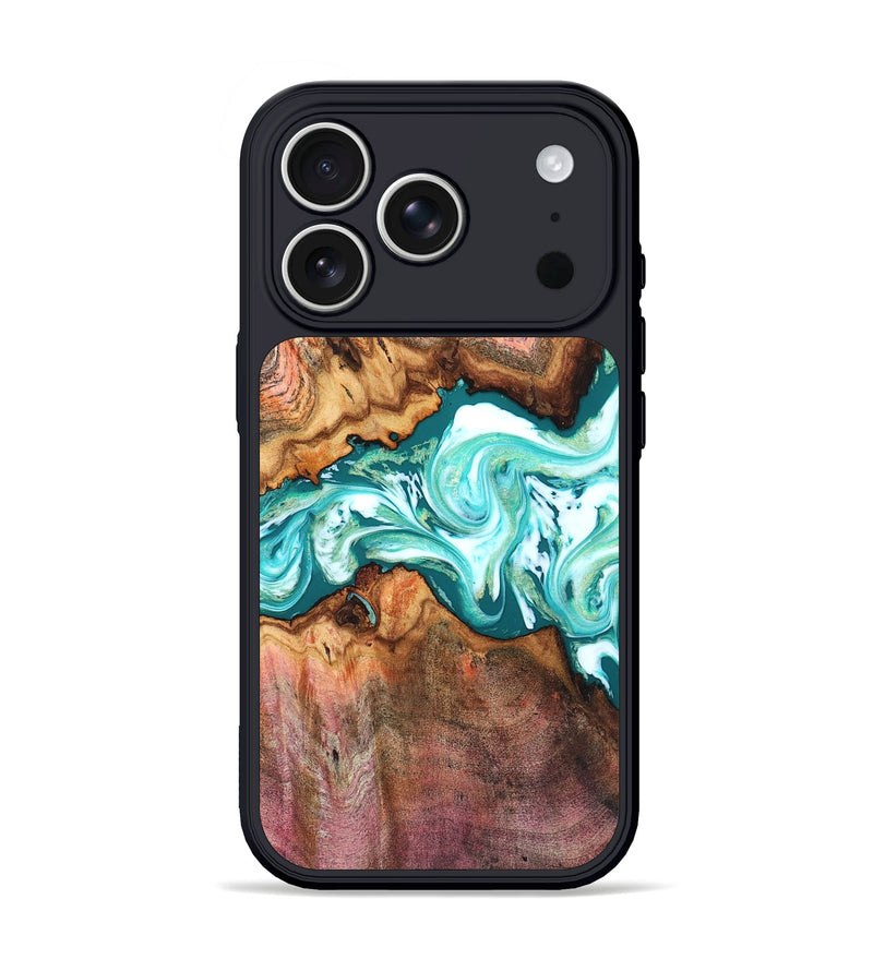 iPhone 17 Pro Wood Phone Case - Marsha (Green, 831489)