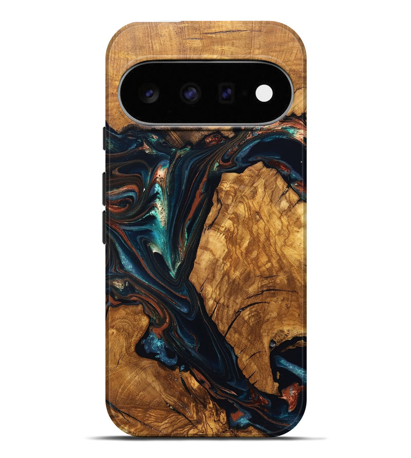 Pixel 11 Pro XL Wood Live Edge Phone Case - Miller (Ancient Olive, 831592)