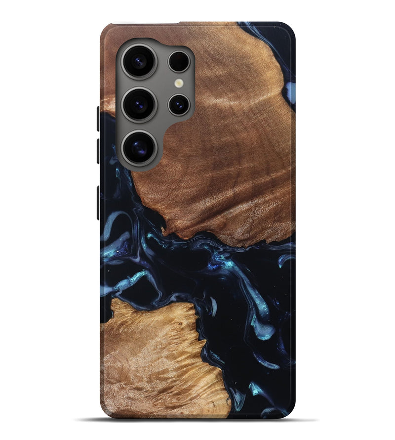 Galaxy S25 Ultra Wood Live Edge Phone Case - Kirby (Blue, 831597)