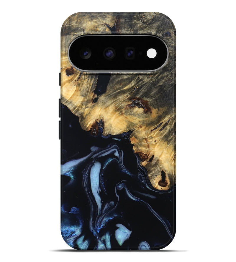 Pixel 11 Pro XL Wood Live Edge Phone Case - Jeanie (Blue, 831599)