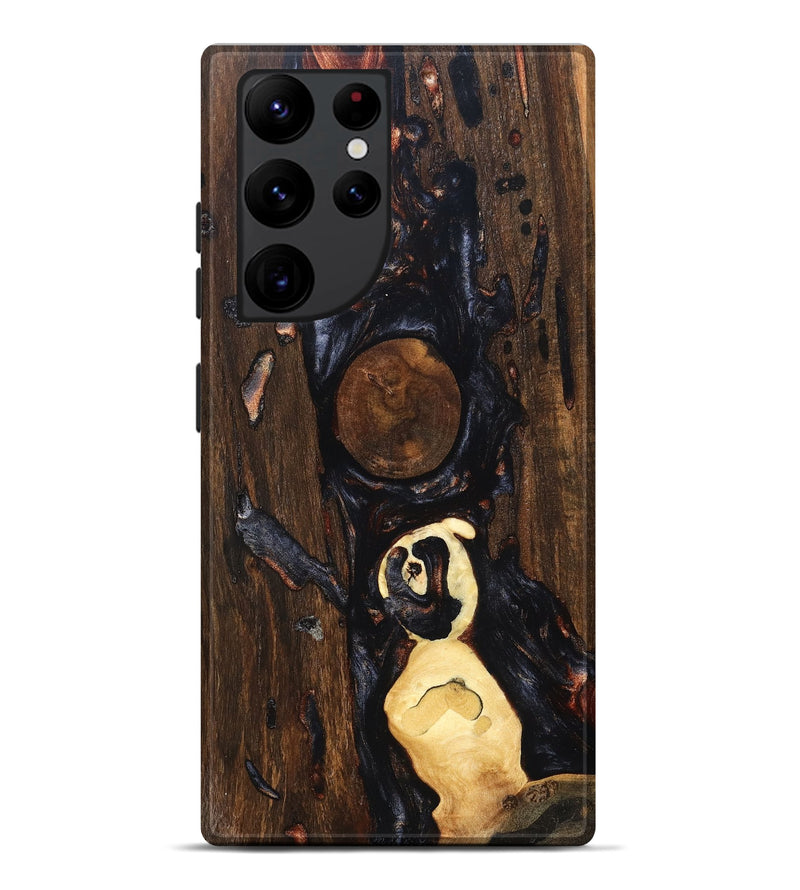 Galaxy S22 Ultra Wood Live Edge Phone Case - Omarion (Red, 831602)