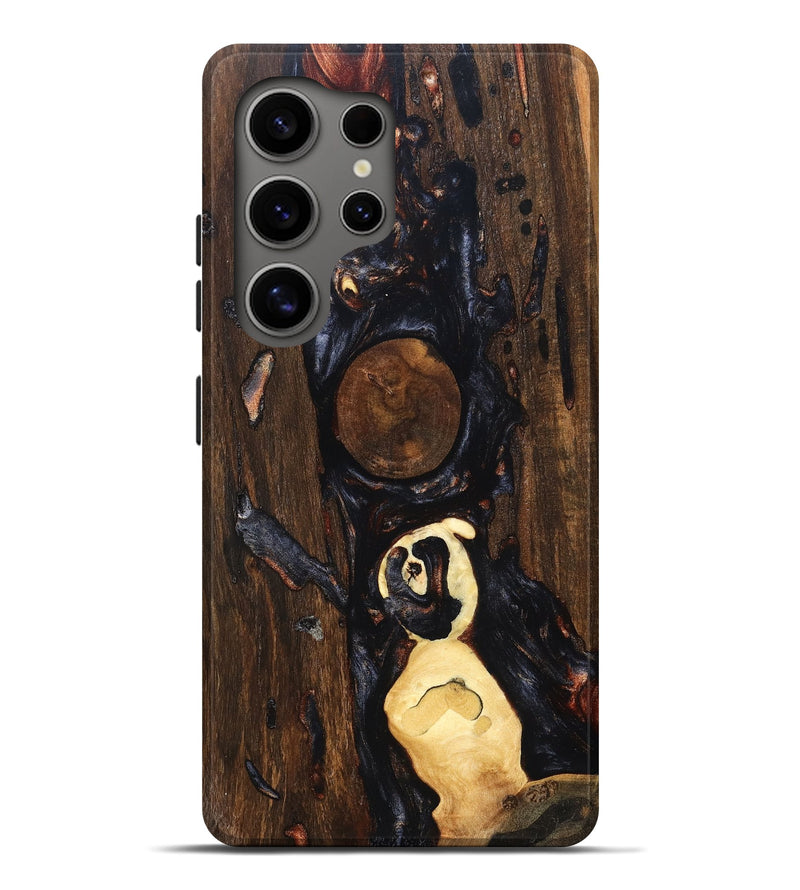 Galaxy S25 Ultra Wood Live Edge Phone Case - Omarion (Red, 831602)