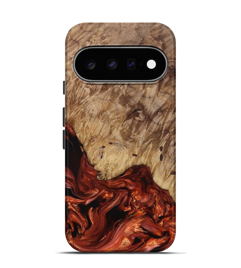 Pixel 11 Pro Wood Live Edge Phone Case - Haskell (Red, 831604)