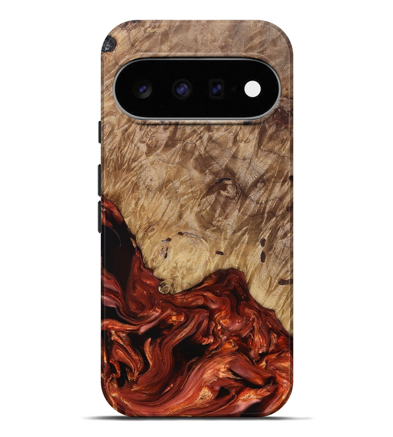 Pixel 11 Pro XL Wood Live Edge Phone Case - Haskell (Red, 831604)