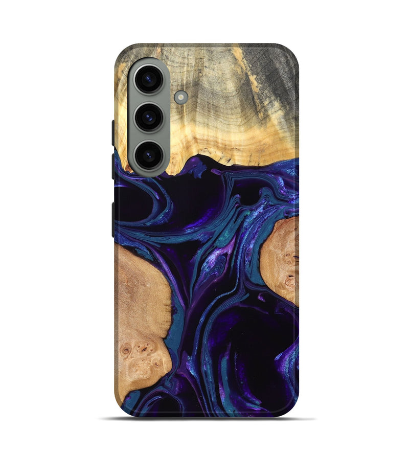 Galaxy S24 Wood Live Edge Phone Case - Odessa (Purple, 831609)