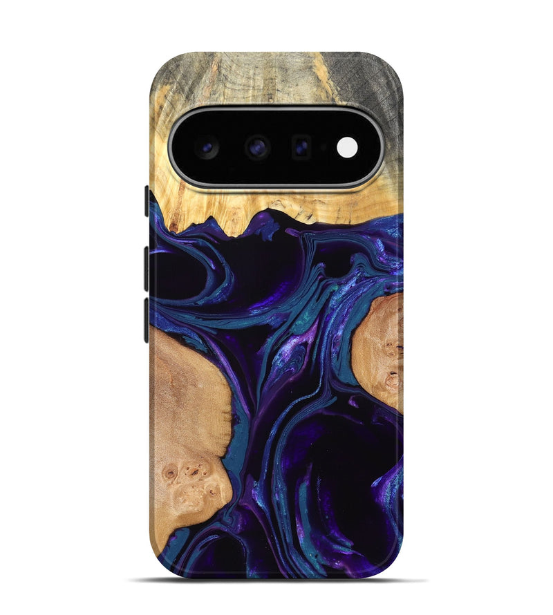 Pixel 11 Pro Wood Live Edge Phone Case - Odessa (Purple, 831609)