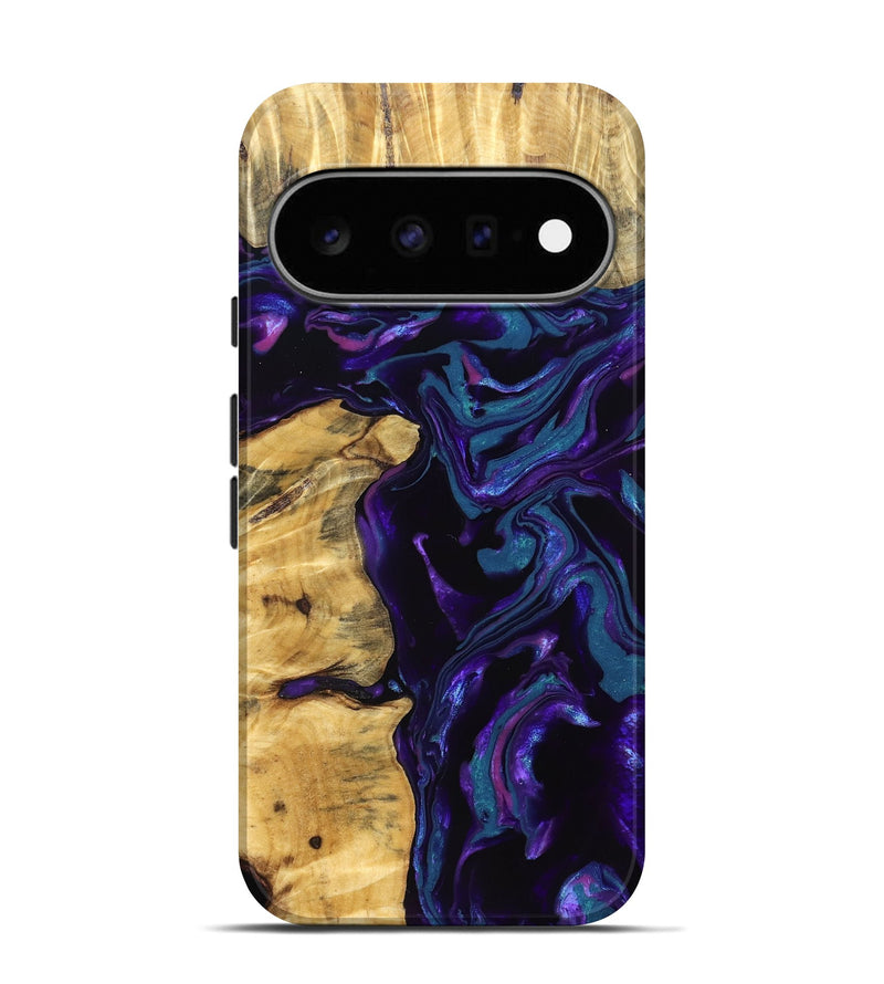 Pixel 11 Pro Wood Live Edge Phone Case - Todd (Purple, 831613)