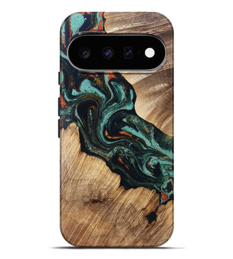 Pixel 11 Pro XL Wood Live Edge Phone Case - Jacoby (Green, 831617)
