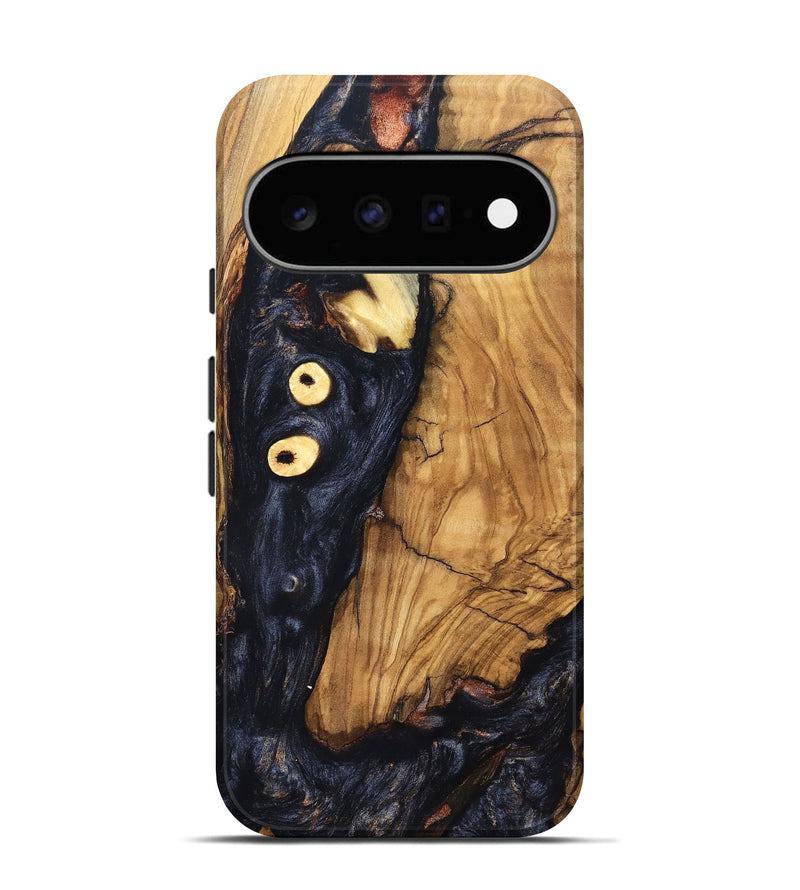 Pixel 11 Wood Live Edge Phone Case - Freyja (Pure Black, 831623)