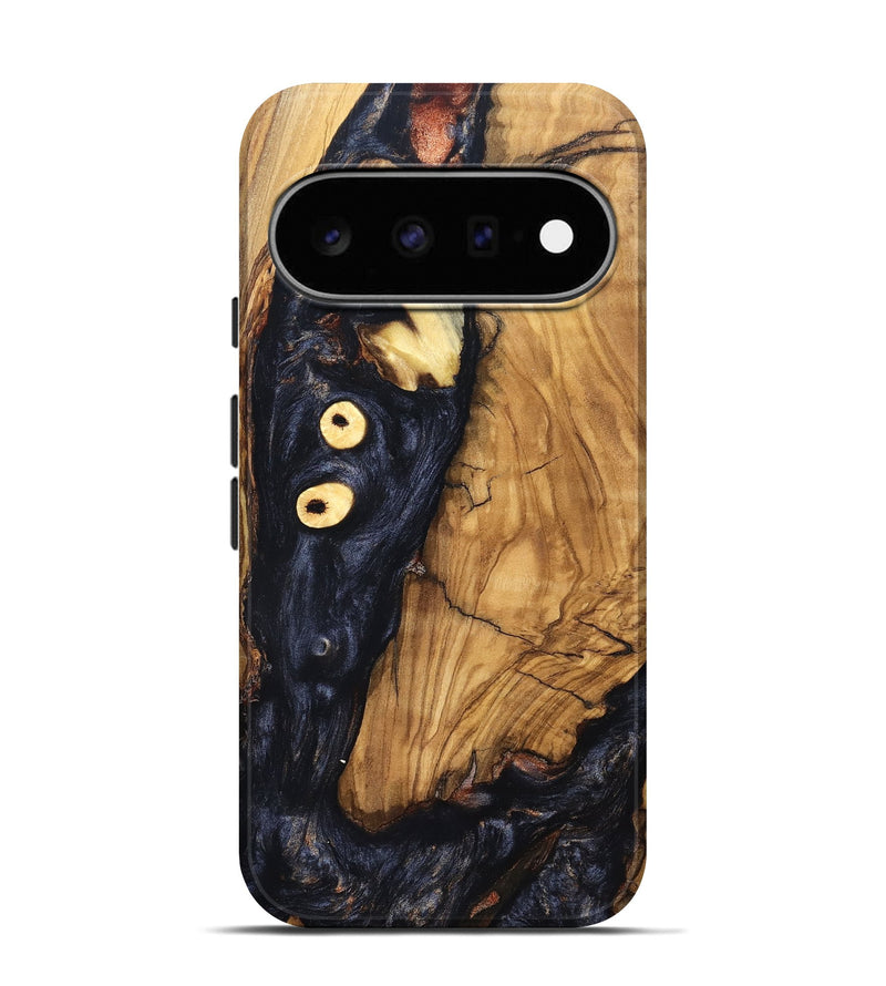 Pixel 11 Pro Wood Live Edge Phone Case - Freyja (Pure Black, 831623)