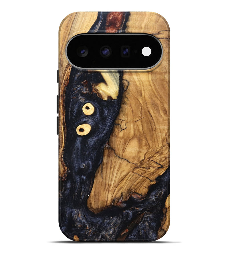 Pixel 11 Pro XL Wood Live Edge Phone Case - Freyja (Pure Black, 831623)
