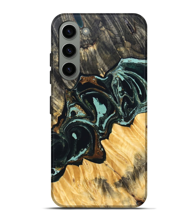 Galaxy S23 Plus Wood Live Edge Phone Case - Jakob (Green, 831624)