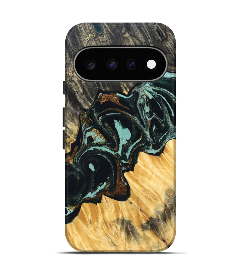 Pixel 11 Wood Live Edge Phone Case - Jakob (Green, 831624)