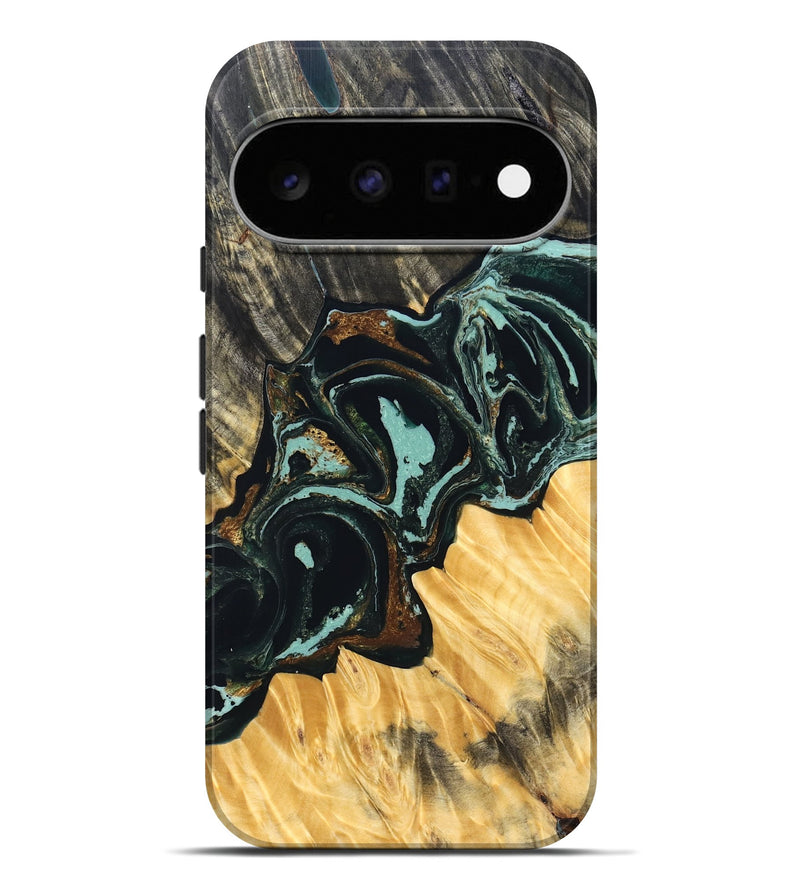 Pixel 11 Pro XL Wood Live Edge Phone Case - Jakob (Green, 831624)