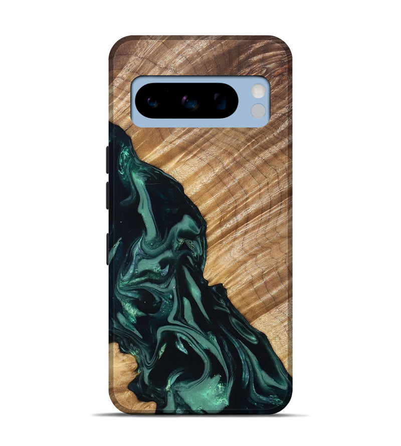 Pixel 8 Pro Wood Live Edge Phone Case - Leota (Green, 831627)