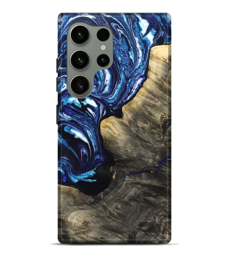 Galaxy S24 Ultra Wood Live Edge Phone Case - Baker (Blue, 831628)