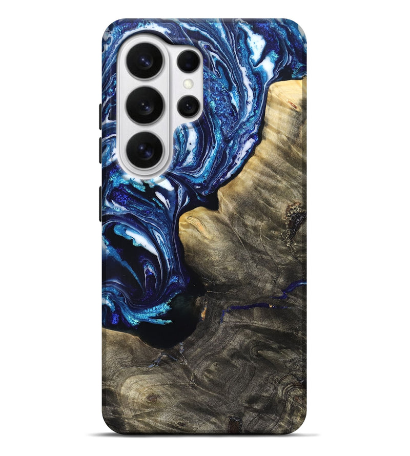 Galaxy S26 Ultra Wood Live Edge Phone Case - Baker (Blue, 831628)