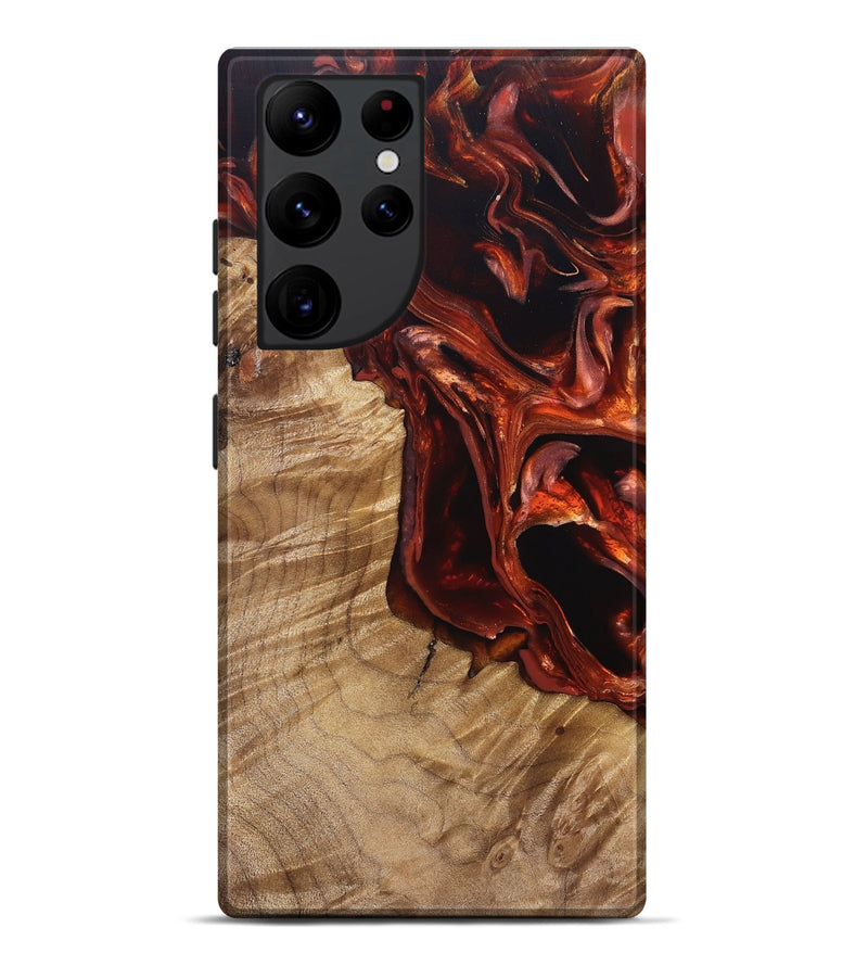 Galaxy S22 Ultra Wood Live Edge Phone Case - Avi (Red, 831629)