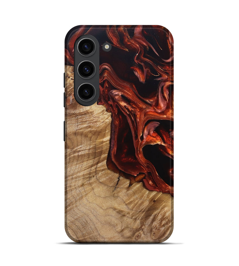 Galaxy S23 Wood Live Edge Phone Case - Avi (Red, 831629)