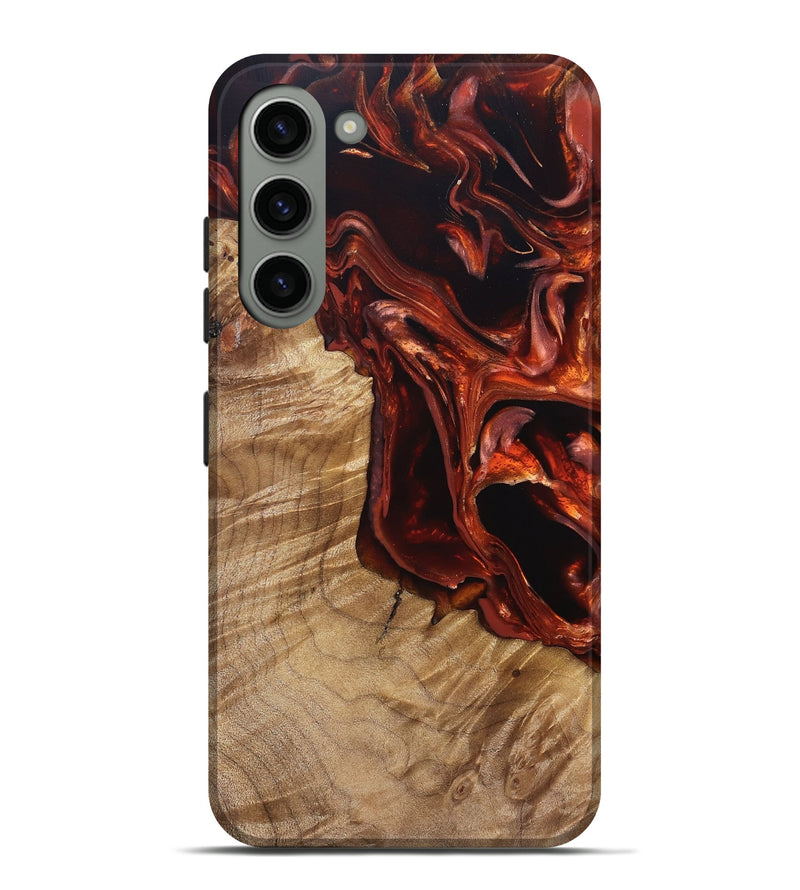 Galaxy S23 Plus Wood Live Edge Phone Case - Avi (Red, 831629)