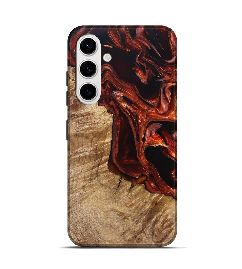Galaxy S25 Wood Live Edge Phone Case - Avi (Red, 831629)