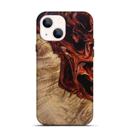 iPhone 13 Wood Live Edge Phone Case - Avi (Red, 831629)