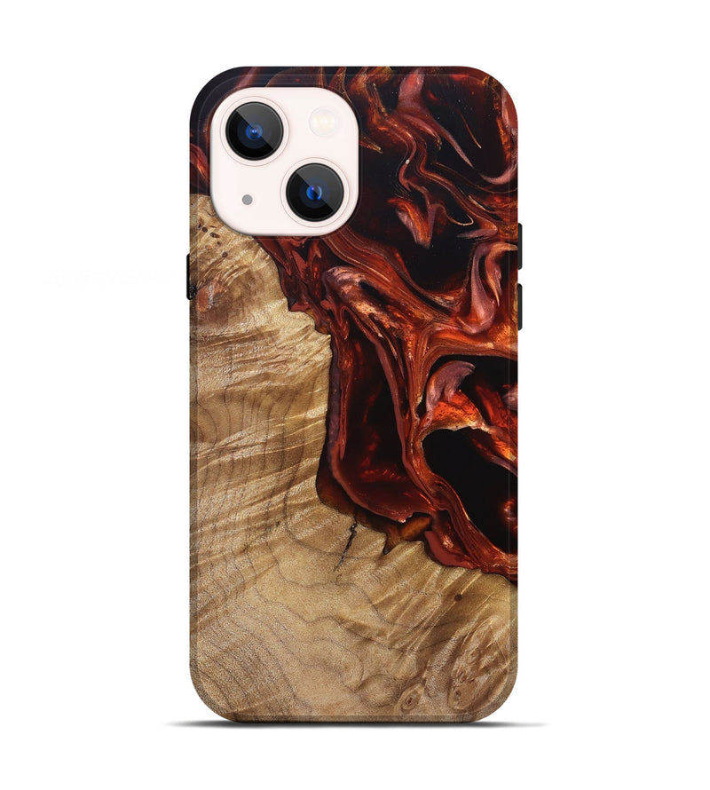 iPhone 13 Wood Live Edge Phone Case - Avi (Red, 831629)