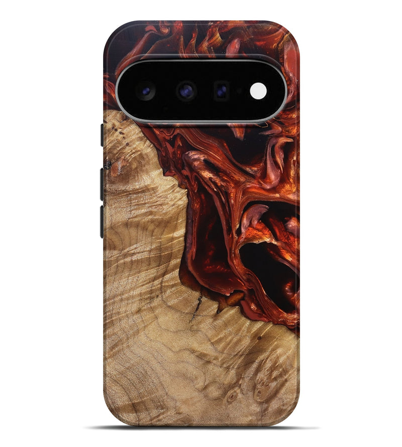 Pixel 11 Pro XL Wood Live Edge Phone Case - Avi (Red, 831629)