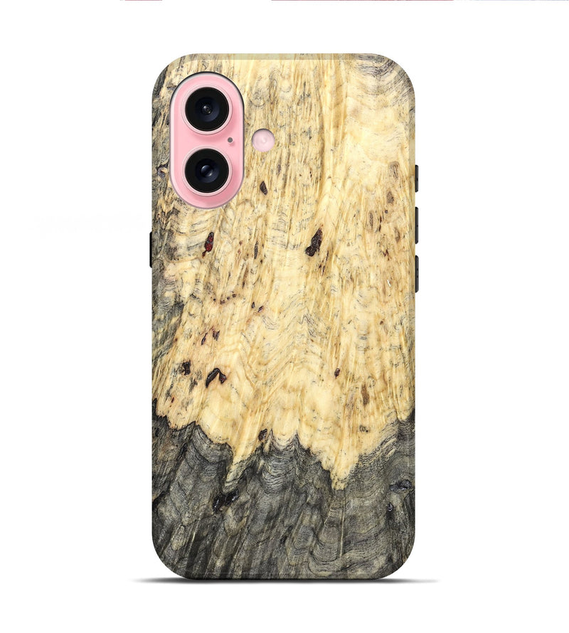 iPhone 16 Wood Live Edge Phone Case - Lawson (Solid Wood, 831633)