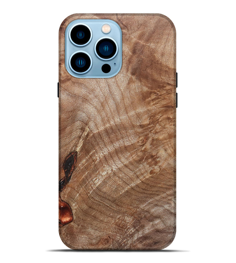 iPhone 14 Pro Max Wood Live Edge Phone Case - Lorri (Solid Wood, 831636)