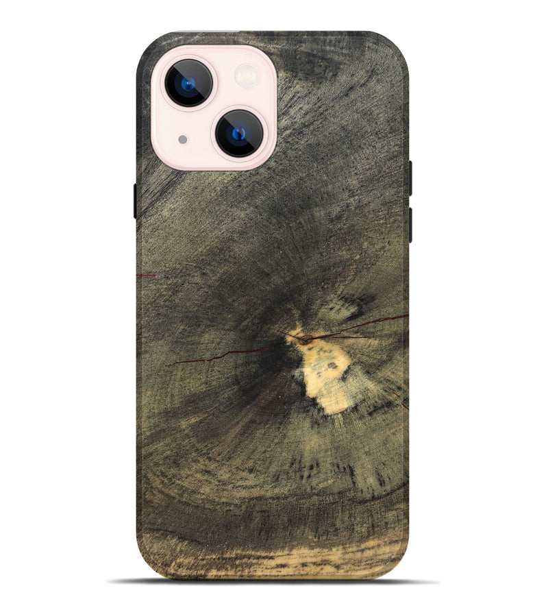 iPhone 14 Plus Wood Live Edge Phone Case - Freeman (Solid Wood, 831641)