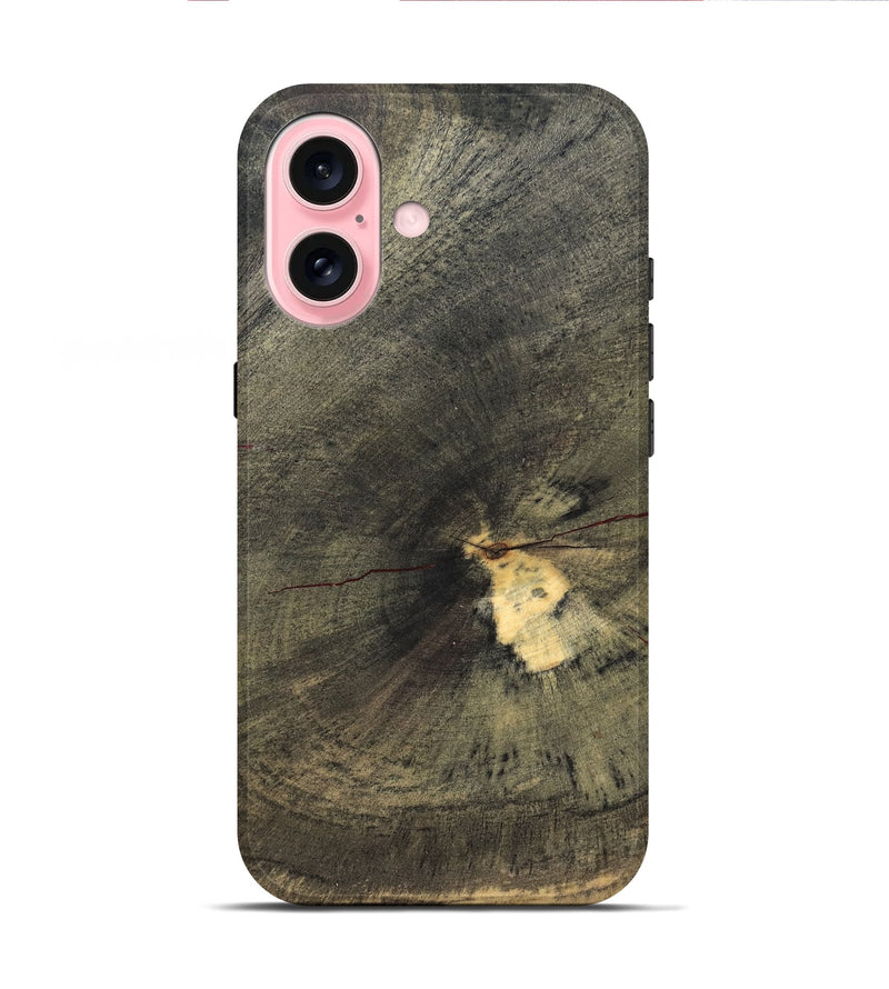 iPhone 16 Wood Live Edge Phone Case - Freeman (Solid Wood, 831641)