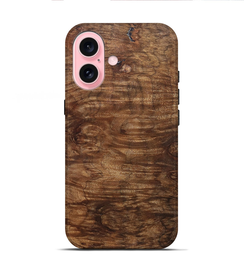 iPhone 16 Wood Live Edge Phone Case - Viola (Solid Wood, 831642)