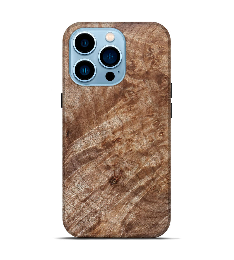 iPhone 14 Pro Wood Live Edge Phone Case - Dee (Solid Wood, 831644)