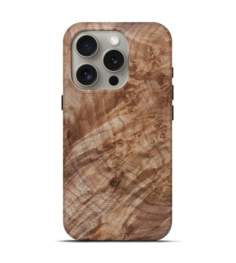 iPhone 16 Pro Wood Live Edge Phone Case - Dee (Solid Wood, 831644)