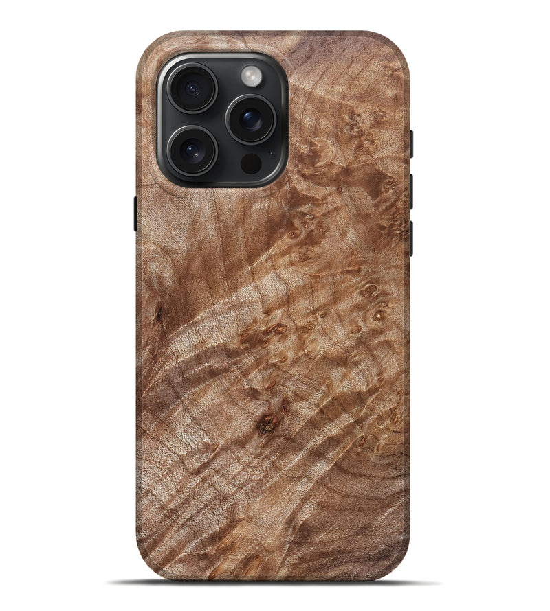 iPhone 16 Pro Max Wood Live Edge Phone Case - Dee (Solid Wood, 831644)