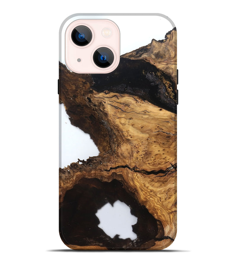 iPhone 14 Plus Wood Live Edge Phone Case - Glenda (Clear, 831645)