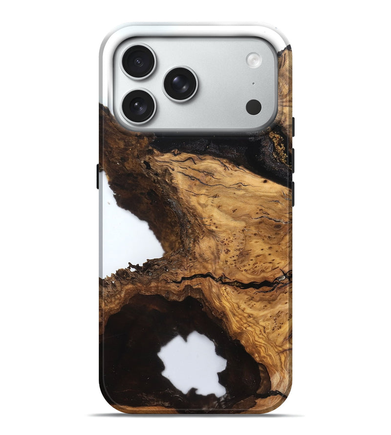 iPhone 18 Pro Max Wood Live Edge Phone Case - Glenda (Clear, 831645)